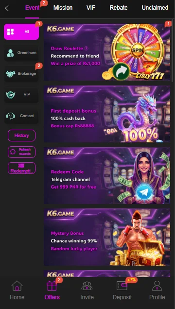 K6 Game app
